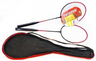 Badmintonové rakety v sieťke 64cm - červené