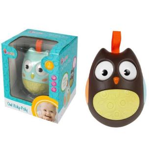 BamBam Roly-Poly Sova 10cm - modrá
