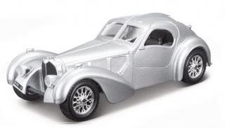 Bburago 1:24 Bugatti Atlantic strieborná