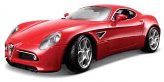 Bburago Alfa 8C Competizione 1:32 červená metalíza