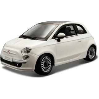 Bburago Fiat 500 2007 1:24 biela