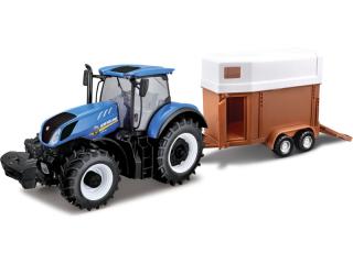 Bburago New Holland Traktor T7.315/1:32 s prívesom