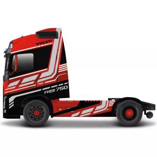 Bburago Volvo FH16 Globetrotter 750 XXL červené 1:43