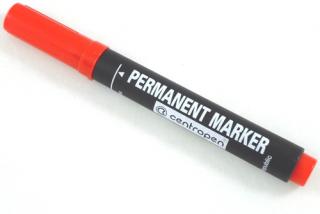 Centropen 8566 značkovač permanent 2,5 mm červený