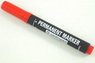 Centropen 8576 značkovač permanent 1-4,6 mm červený