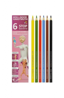 Ceruzky KOH-I-NOOR 3191/6 3HR farebná súprava Stop bacteria