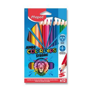 Ceruzky MAPED/12 3HR farebná súprava Strong JUMBO