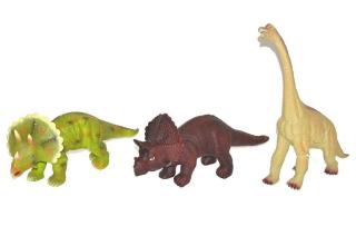 Dinosaury 35cm - zelená - Triceratops