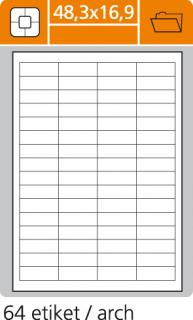 Etikety PLUS  48,3x16,9/100 hárkov
