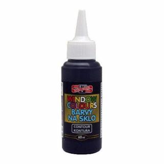Farby na sklo/1ks KOH-I-NOOR 60ml čierna kontúra