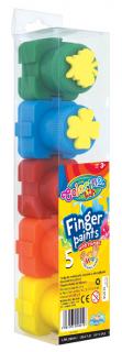 Farby prstové Colorino 5x12ml s pečiatkami