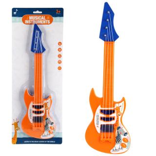 Gitara so zvieratkami 42cm - oranžová