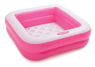 Intex 57100 Detský bazén štvorec 85x85x23 cm - ružový