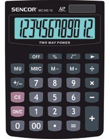 Kalkulačka SENCOR 340/12 DUAL   RP 0,07/ks