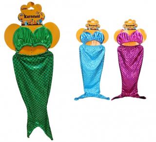 Karnevalový kostým morská panna - zelená