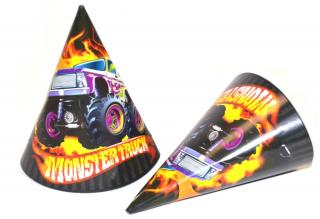 Klobúčiky Párty Monster Truck 6ks