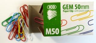 Listové spony farebné 50mm ICO M50/100ks