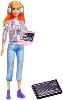 Mattel Barbie Hudobná producentka - Oranžové