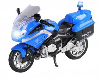 Motorka polícia s efektmi 18cm
