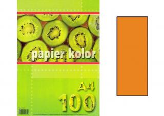 Papier farebný A4 80g  oranžový/100ks  801213
