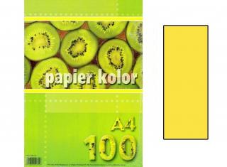 Papier farebný A4 80g  žltý/100ks  801176