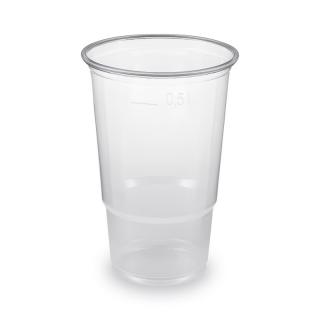 Plastový pohár 0,50l / 50ks priehľadný PP 73216