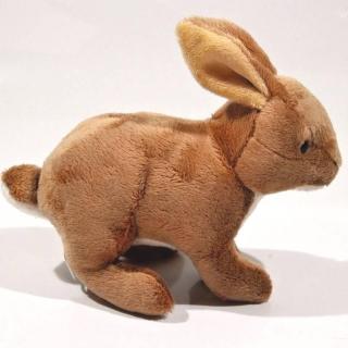 Plyšový zajačik 17cm - hnedý