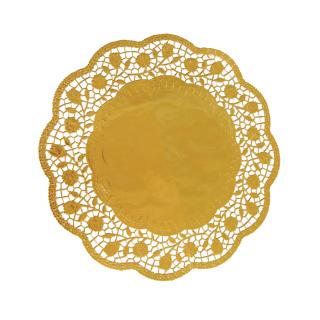 Podložka tortová kruh 32cm/4ks zlatá