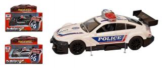 Policajné auto športové kov 11cm - náhodné