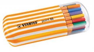 Popisovač STABILO Sada 20ks linerov  0.4 mm    Point 88 Zebrui