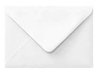 Poštové obálky C5 s vlhčiace lepenie/5ks biele
