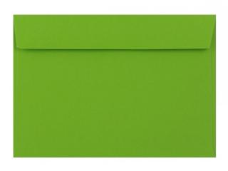 Poštové obálky  farebné C6 s odtrh. pásikom/5ks zelená