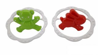 Profibaby Hrkálka kruh medveď 12cm - medveď
