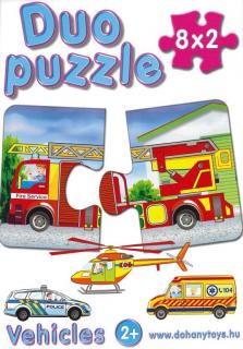Puzzle duo mix 8x2ks - auto