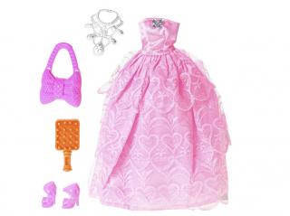 Šaty s doplnkami pre bábiky Baonier - ružové