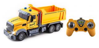 Stavebný RC nákladiak sklápač žltý 29cm