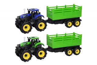 Traktor s vlečkou a efektmi 34cm - náhodný