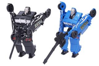 Transformer Polícia 14cm - modrý