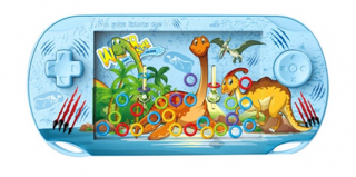 Vodná hra s dinosaurami 15x7cm - modrá
