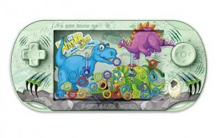 Vodná hra s dinosaurami 15x7cm - zelená