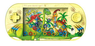 Vodná hra s dinosaurami 15x7cm - žltá