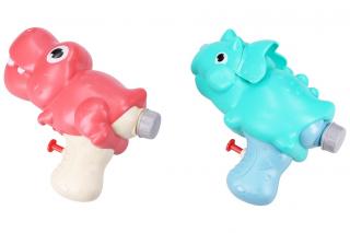 Vodná pištoľ dino 14 cm - ružová