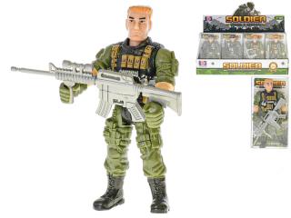 Vojak so zbraňou figúrka 12cm - zelený