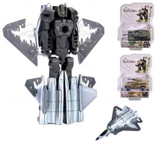 Vojenské stroje Autorobot kov 11cm - náhodné