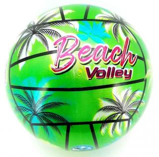 Volejbalová plážová lopta Beach Volley 3farby 21cm - zelená