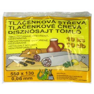 Vrecká na tlačenku  13x55cm/10ks, 60mic.