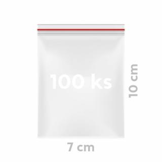 Vrecká PE rýchlouzatváracie  7x10cm/100ks