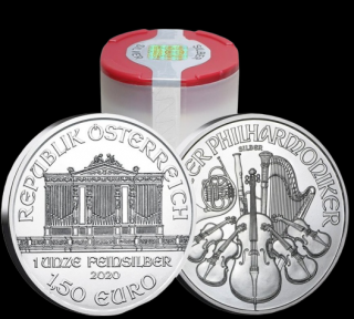 MÜNZE ÖSTERREICH WIENER PHILHARMONIKER SILVER 100 x 1 UNCA, 3110 g