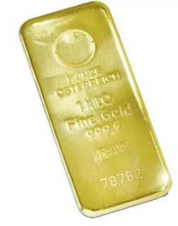 Münze Osterreich Zlatá tehlička 1000g