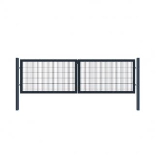 Brána 2kr. OPTIM ZnPVC 3600x1000mm, antracit